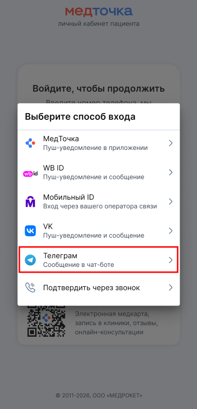 Вход веб ТГ 0306